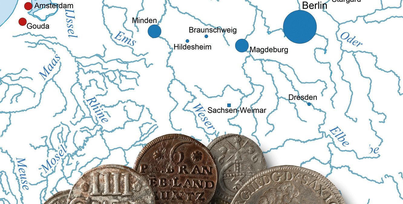 2018 Herkunftsorte der Tonpfeifen und Münzfunde aus dem alten Berliner Rathaus