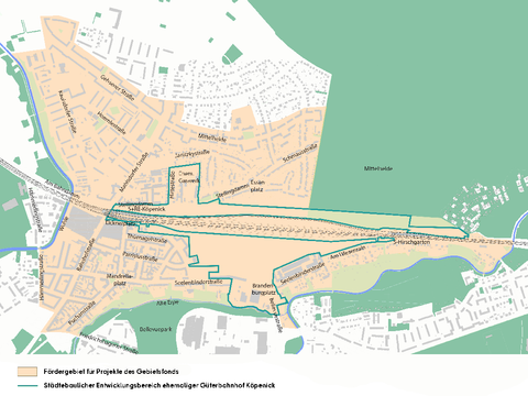 Fördergebiet für Projekte des Gebietsfond