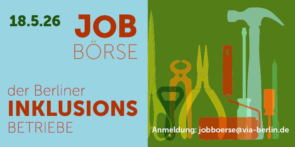 Jobbörse der Berliner Inklusionsbetriebe am 18. Mai 2026