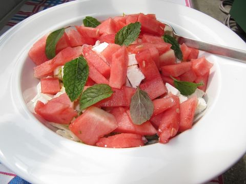 Wassermelonensalat
