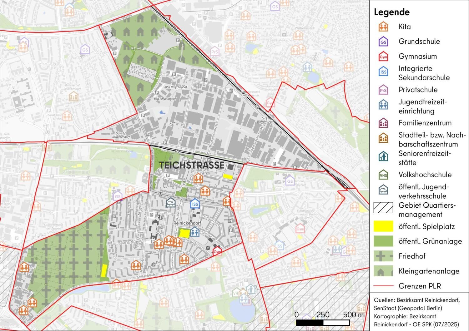 Karte PLR Teichstraße