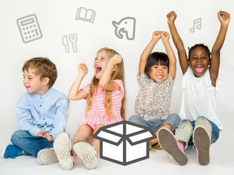 Kindergruppe freut sich