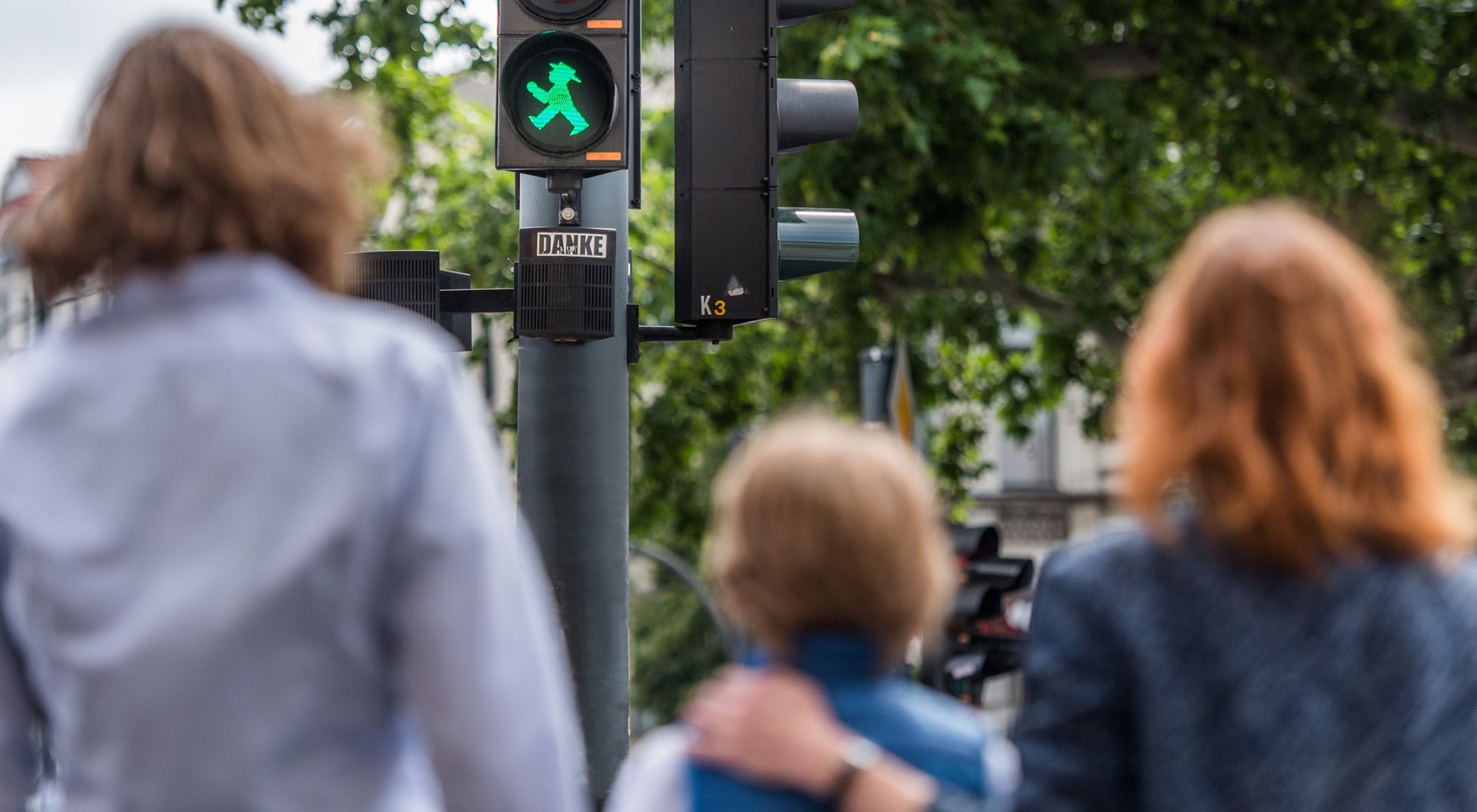 grüne Fußgängerampel