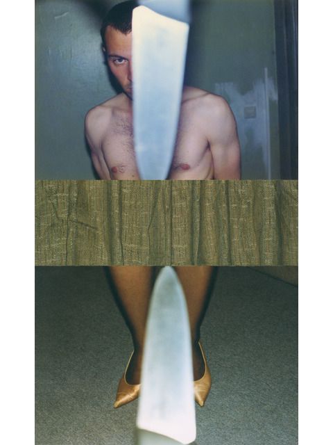 Kurt Buchwald: „Messerbild“, aus der Serie „Messerbilder“, 1997, C-Print, 76 x 46 cm (Bild: © VG Bild-Kunst Bonn, 2021 für Kurt Buchwald)