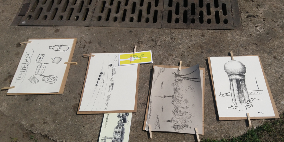 Skizzen Ausstellung Abgeordnetenhaus