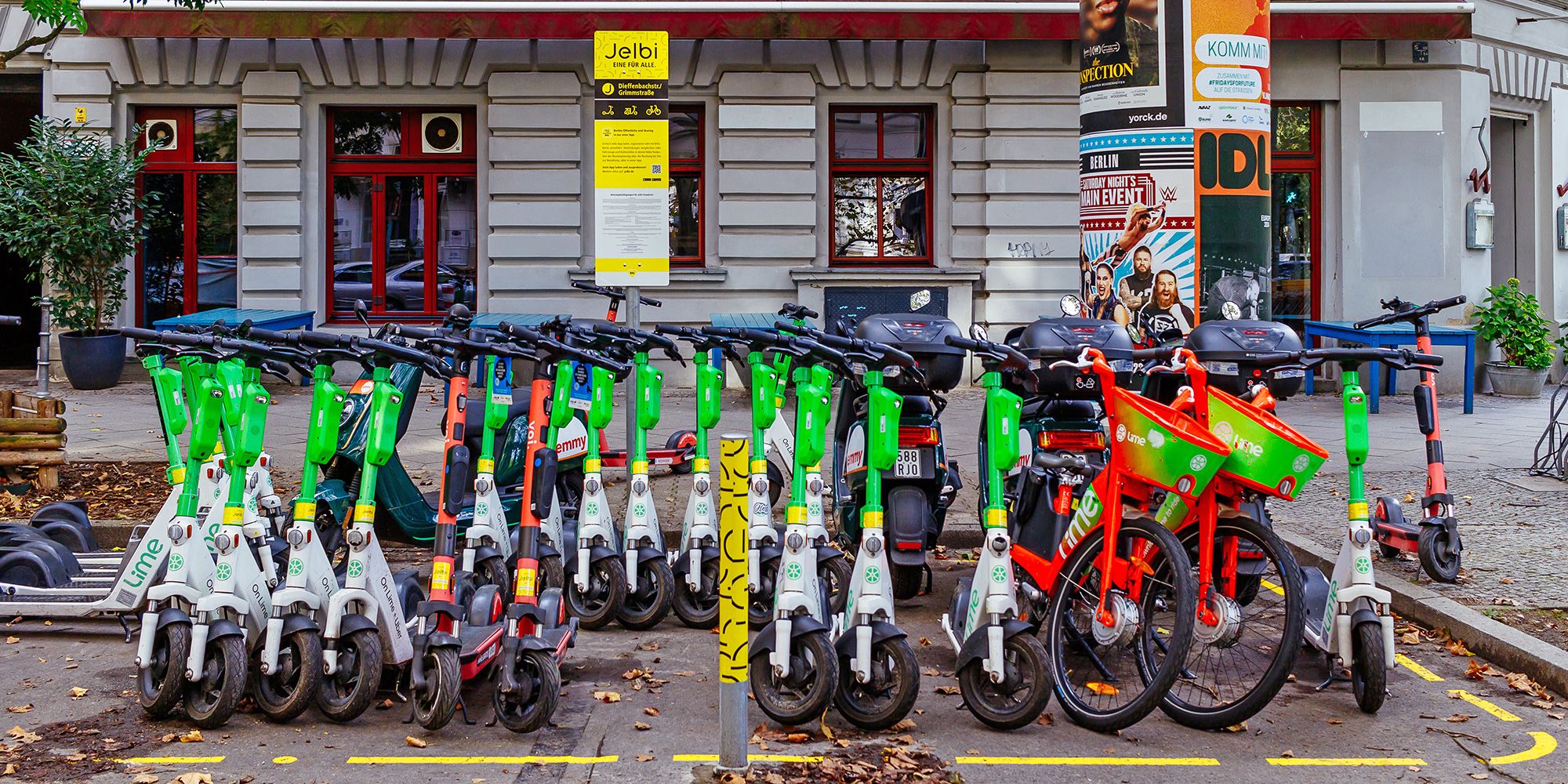 Jelbi Mobilitätsstation im Gräfekiez