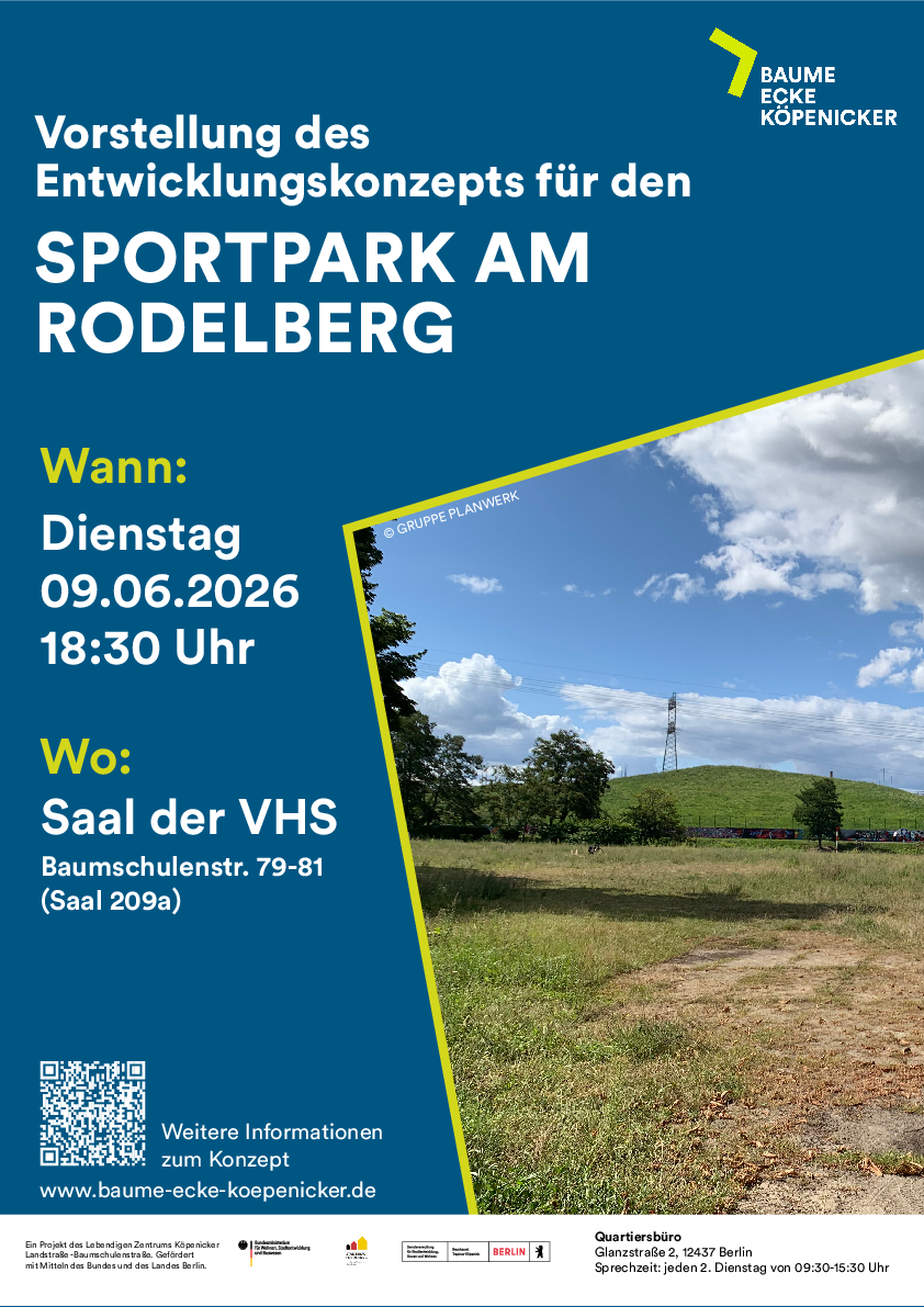 Vorstellung des Entwickungskonzepts für den Sportpark am Rodelberg