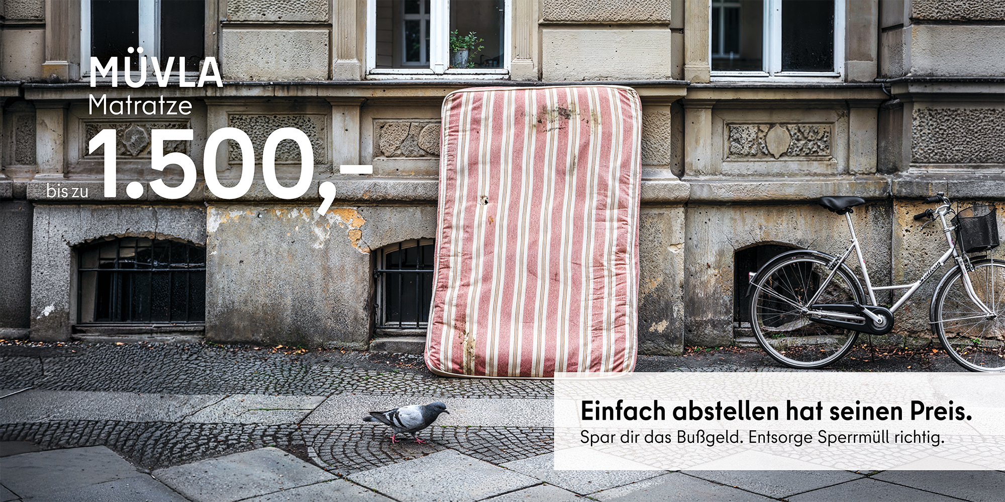 Stadtsauberkeit: Motiv MÜVLA Matratze bis zu 1.500 €