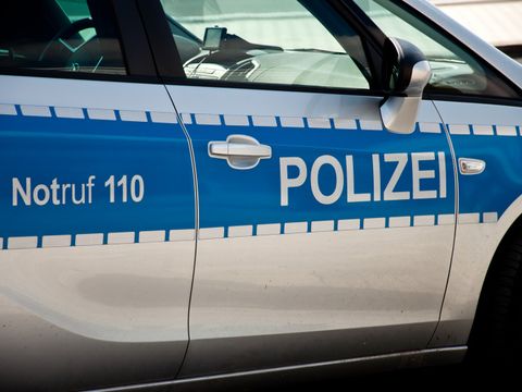 Polizeiauto von der Seite