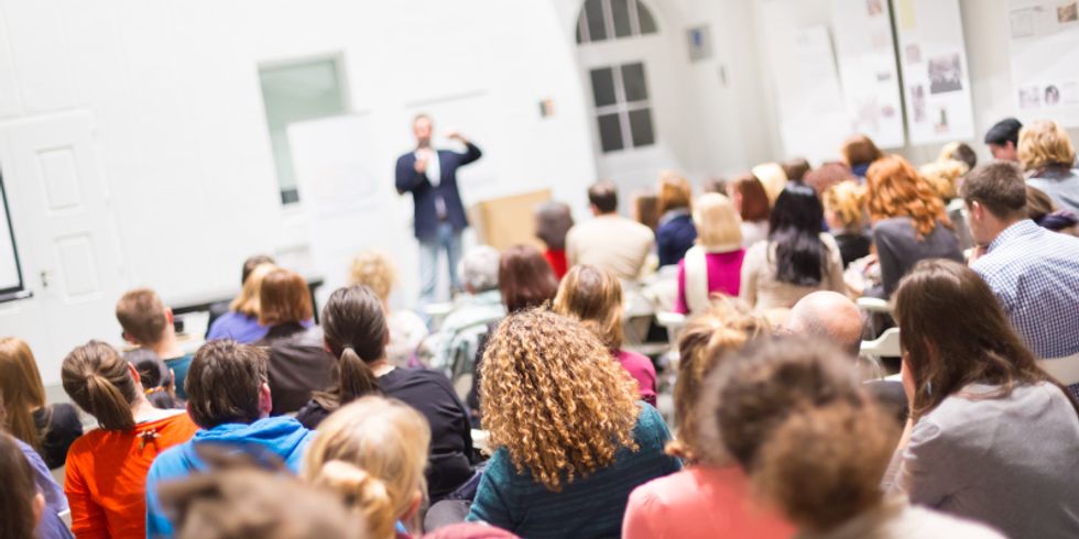 Referent bei einem Vortrag