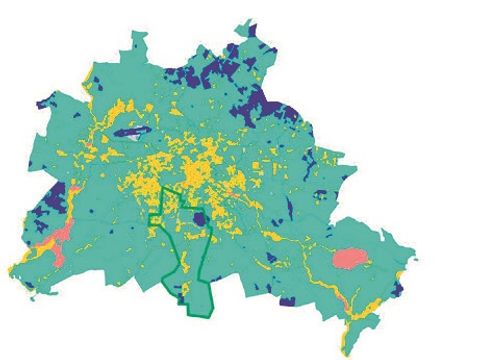 Berlin Karte Nachttemperatur
