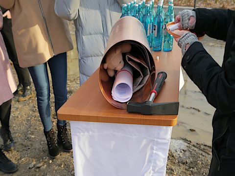 Inhalt des Grundsteins als Zeitkapsel 2021