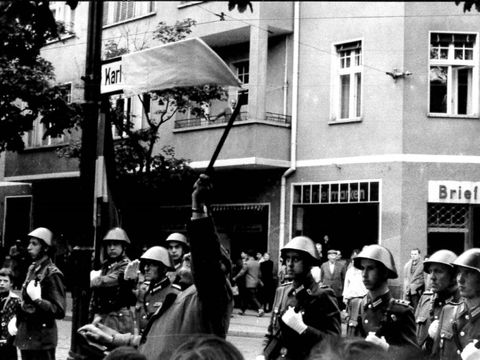 Einweihung der Karl-Kunger-Straße in Alt-Treptow am 24. August 1962