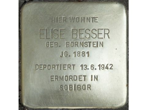 Stolperstein Elise Besser (Bild: Stolpersteine-Initiative CW, Hupka)