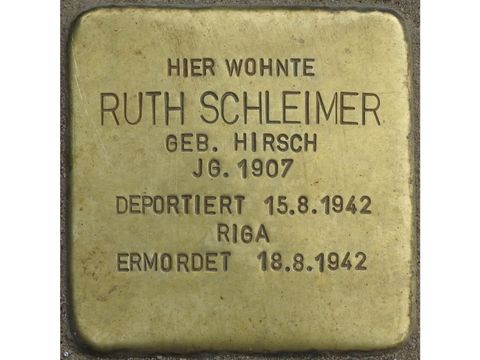 Stolperstein für Ruth Schleimer