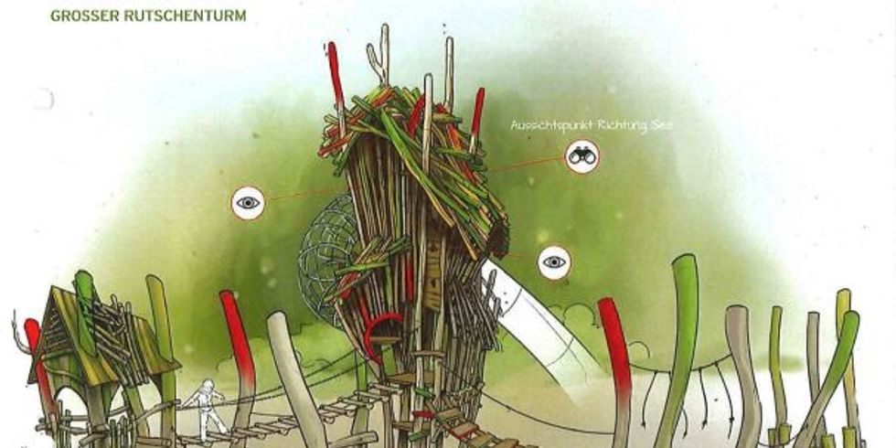 Großer Rutschenturm