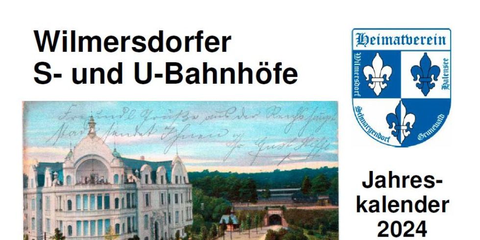 Kalender 2024 vom Heimatverein Wilmersdorf