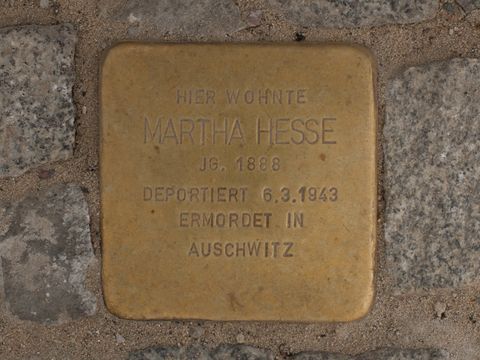 Stolperstein für Martha Hesse