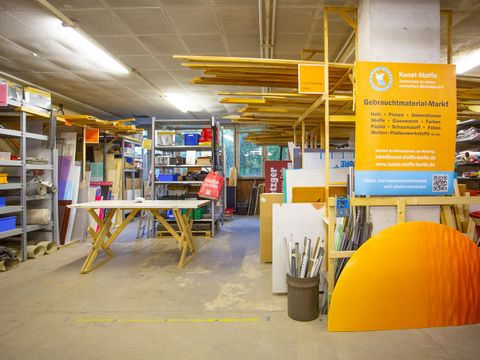 Das Zentrum für klimaschonende Ressourcennutzung im Haus der Materialisierung ist der Ort in Berlin für Reparatur, Selbermachen und Gebrauchtes