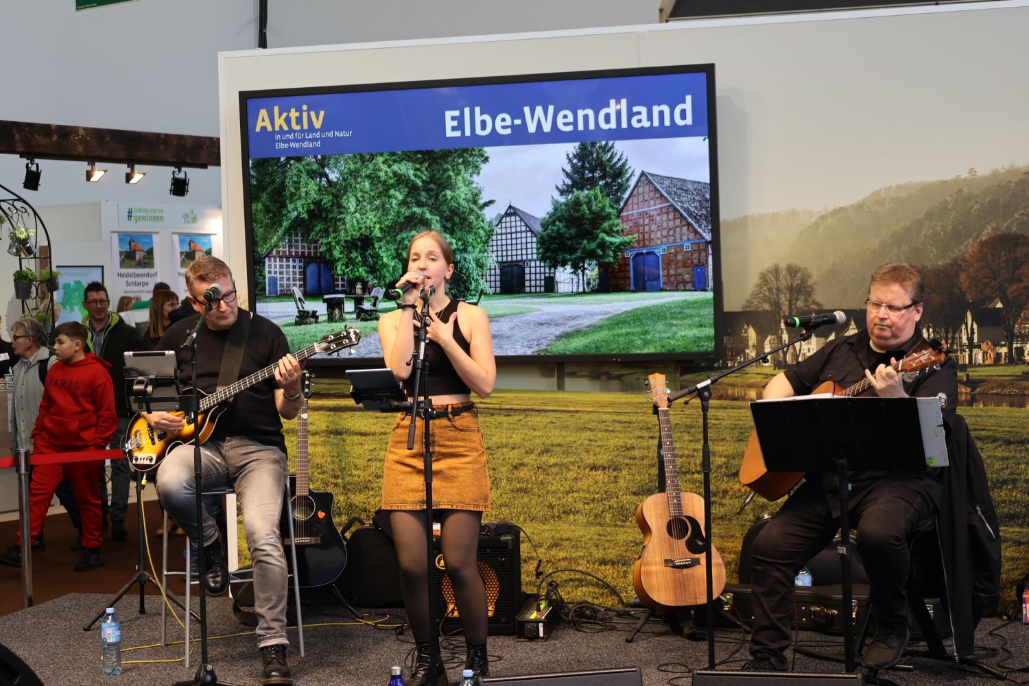 20. Januar 2024: Auftritt der Band "Jolane" aus Lüchow (Wendland) auf der Grünen Woche
