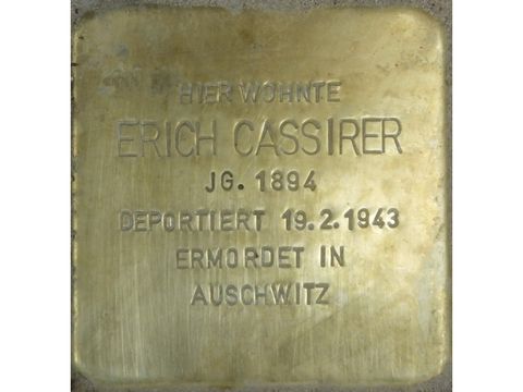 Stolperstein Erich Cassirer (Bild: Stolpersteine-Initiative CW, Hupka)