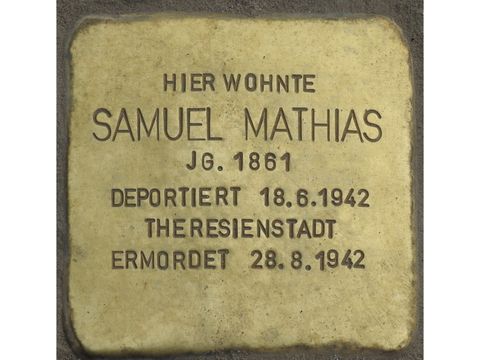 Stolperstein für Samuel Mathias