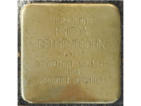 Stolperstein Frieda Behrendsohn