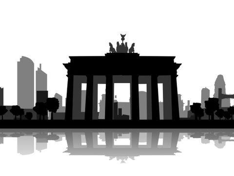 Berliner Skyline mit Brandenburger Tor