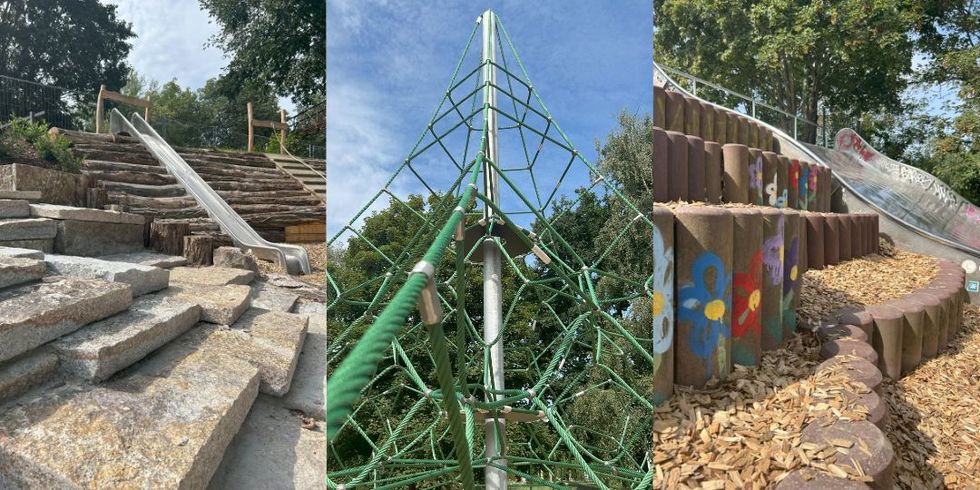 Neue Spielgeräte auf dem Spielplatz am Görlitzer Bahndamm