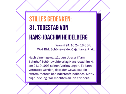 Gedenken an Hans Joachim Heidelberg (Bild: Zentrum für Demokratie)