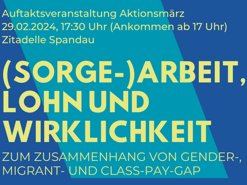 Einladung zur Auftaktveranstaltung des Spandauer Aktionsmärz