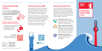 Hitzeschutz-Flyer (Deutsch)