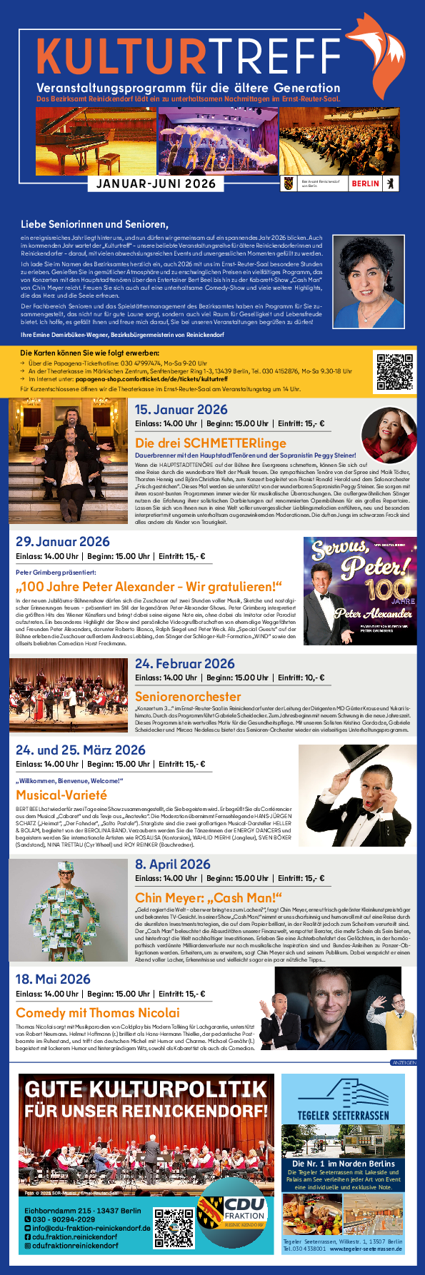 Flyer Kulturtreff 1. Halbjahr 2026