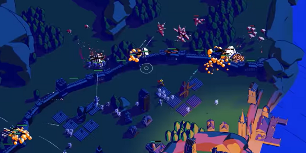 Screenshot of Thronefall
