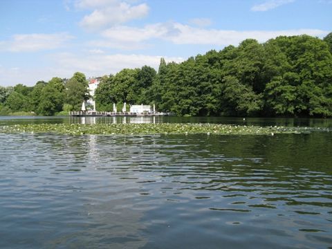 Bild 02 - Sommerrestaurant und Seerosenkolonie