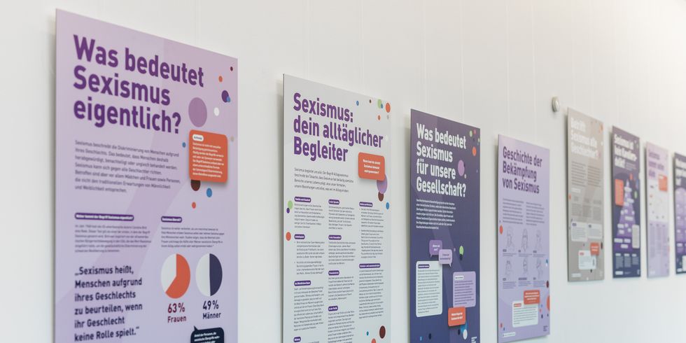 Kommt auch in die Rathausgalerie: Die Plakatausstellung des Bündnisses "Gemeinsam gegen Sexismus"