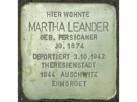 Stolperstein Martha Leander