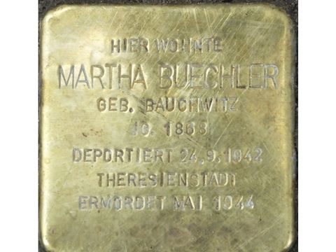 Stolperstein Martha Buechler (Bild: Stolpersteine-Initiative CW, Hupka)