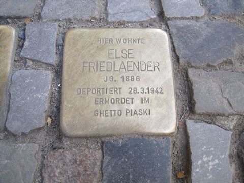 Stolperstein Else Friedlaender