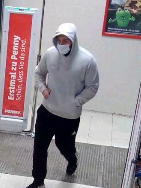 Tatverdächtiger beim Laufen