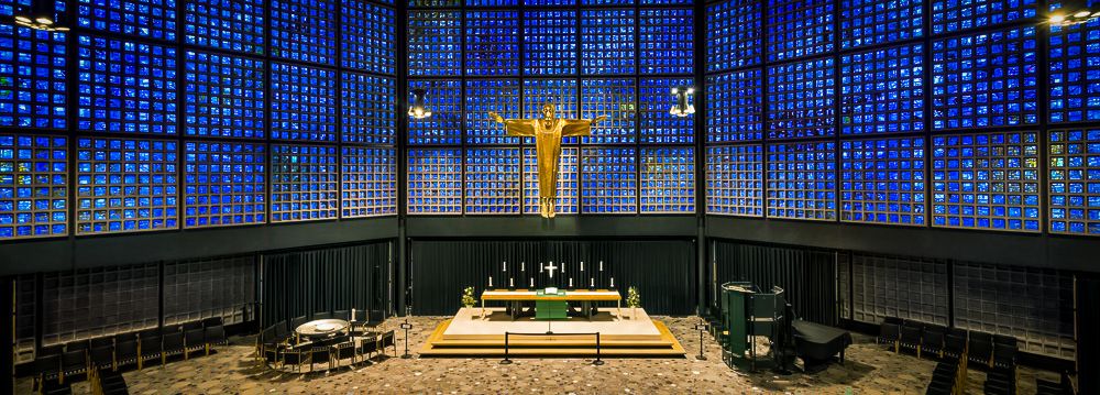 Kaiser-Wilhelm-Gedächtnis-Kirche, neuer Kirchenraum von Egon Eiermann