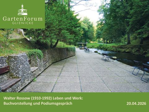 GartenForum Glienicke: Buchvorstellung zu Walter Rossow