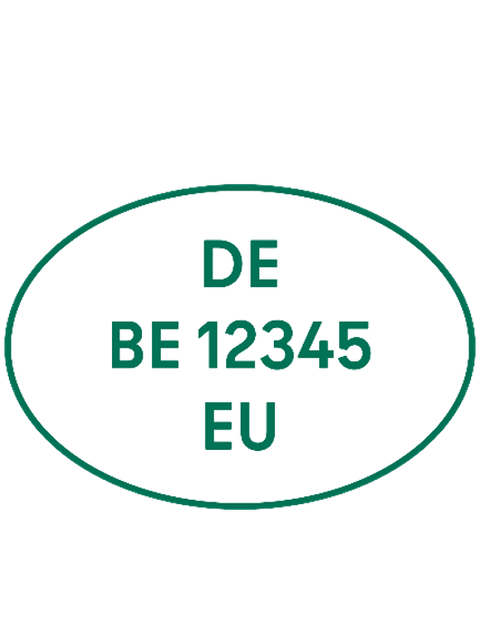 Identitätskennzeichen EU-Zulassung