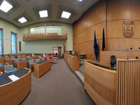 Der BVV-Saal im Rathaus Spandau