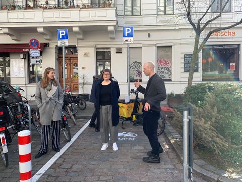 Drei Leihlastenradstationen im Graefekiez