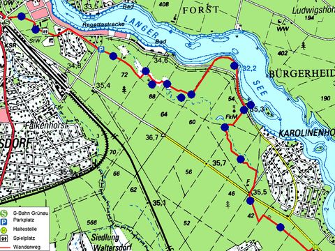 Wanderkarte (Bild: Berliner Forsten)