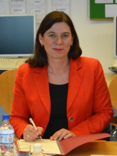 Senatorin Sandra Scheeres am 3. Mai 2016