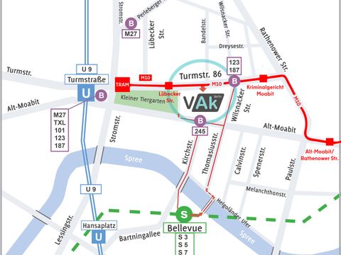 Lageplan der VAk