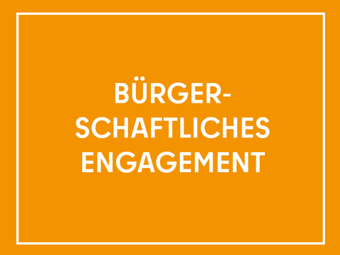 Teaser mit der Aufschrift Bürgerschaftliches Engagement