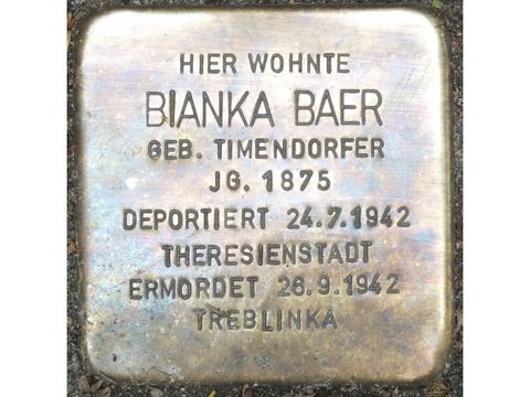 Stolperstein Bianka Baer